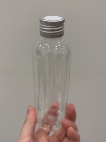 Envase de PLÁSTICO TRANSPARENTE 150ml + tapa difusora metálica