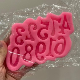 molde de silicona números modelo 2