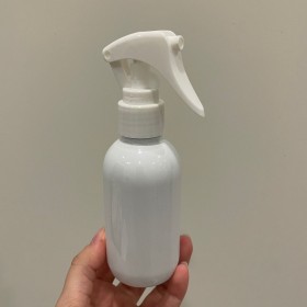 Envase de PLÁSTICO BLANCO 125ml + tapa rociador/gatillo BLANCO