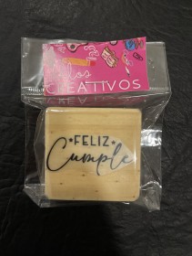  sello feliz cumple modelo 2 4x4cm