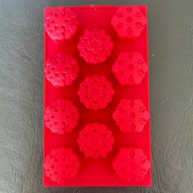 Molde de silicona copos de nieve modelo 1