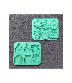 Molde de silicona navideño modelo 3