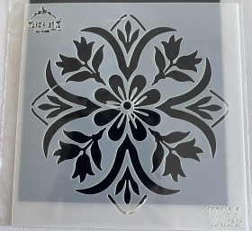 Stencil 10x10 mandala 6