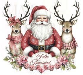 Lámina termotransferible GLITTER GRANDE navidad 6