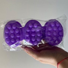 Molde de silicona jabón ovalado 3 Divisiones para masaje