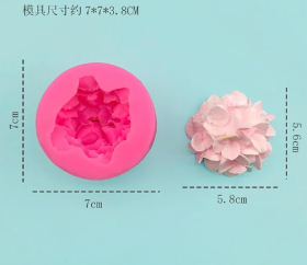 Molde de silicona flor hortensia