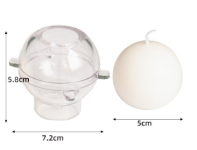 Molde acrílico esfera 5.8cm