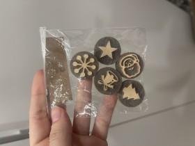 Kit sellos navideños x5 modelo 1