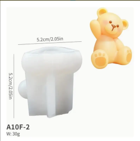 Molde de silicona animalito osito pequeño modelo 3