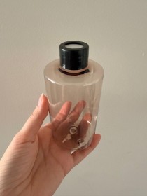 envase plástico MARRÓN CLARO de 250ml + tapa difusora negra