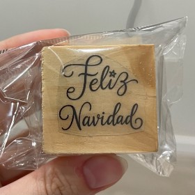 Sello 3x3cm Feliz navidad modelo 2
