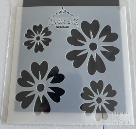 Stencil 10x10 flor 2