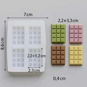 Molde de silicona Mini chocolate x4