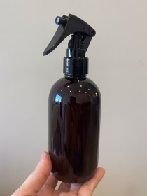 envase de plástico ámbar de 250ml + gatillo negro