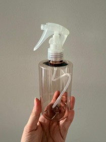 envase de plástico MARRÓN CLARO de 250ml + gatillo transparente