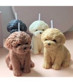 Molde silicona perrito caniche 6.5x7.8cm
