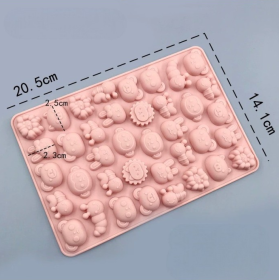 molde de silicona mini animales variados modelo 1