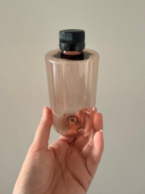 envase plástico MARRÓN CLARO de 250ml+ tapa común negra