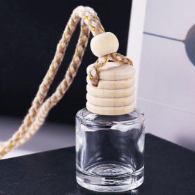 ENVASE DE VIDRIO PARA AROMATIZANTE DE AUTO: CILINDRO LISO CLÁSICO