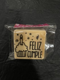  sello feliz cumple modelo 1 4x4cm 