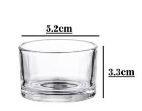 envase de vidrio cilindro 36ml aprox 