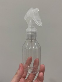 Envase de PLÁSTICO TRANSPARENTE 100ml + tapa GATILLO TRANSPARENTE