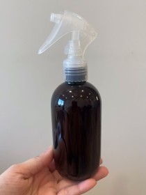 envase de plástico ámbar de 250ml + gatillo transparente