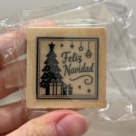 Sello 3x3cm Feliz navidad modelo 4