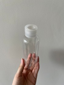 Envase de PLÁSTICO TRANSPARENTE 150ml + tapa difusora traslucida