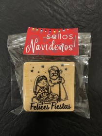  sello navideño modelo 3 4x4cm 