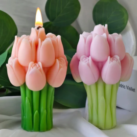 Molde de silicona ramo de tulipanes