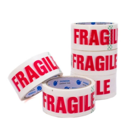 Cinta ancha de embalaje fragile 4.8cmx50m (1 unidad)