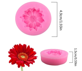 molde de silicona flor MINI margarita