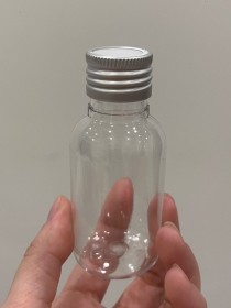 Envase de PLÁSTICO TRANSPARENTE 60ml corto + tapa difusora metálica