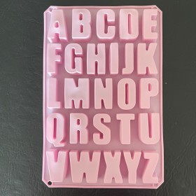 molde de silicona abc mayusculas grandes