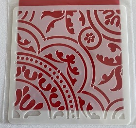 Stencil 10x10 mandala 3