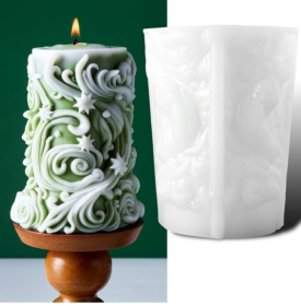 Molde cilindro borde espiral borde espiral 11x9cm