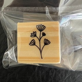  sello botánico 3x3cm modelo 2