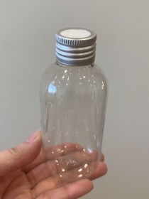 Envase de PLÁSTICO TRANSPARENTE 120ml + tapa difusora metálica