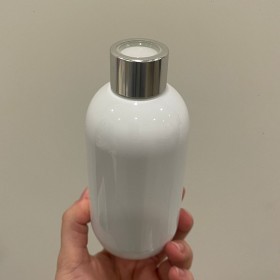 envase plástico BLANCO de 250ml + tapa difusora plateada