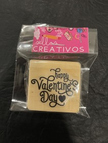  sello feliz san Valentín modelo 1 4x4cm