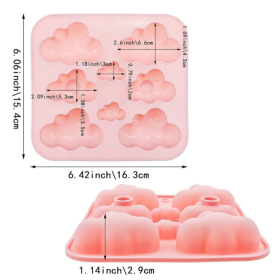 Molde de nube x8 divisiones
