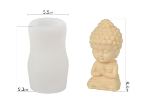 Molde de silicona modelo 2 buda: 5.5x9.3CM