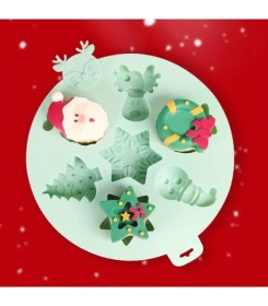 Molde de silicona navideño modelo 4
