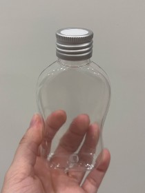 Envase de PLÁSTICO TRANSPARENTE 100ml onda + tapa difusora metálica