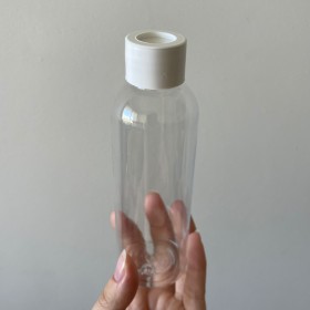 Envase de PLÁSTICO TRANSPARENTE 150ml + tapa difusora BLANCA