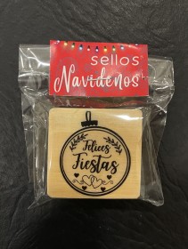  sello navideño modelo 4 4x4cm  