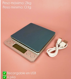 Balanza digital de precisión 0.1 gramos a 2 kilos