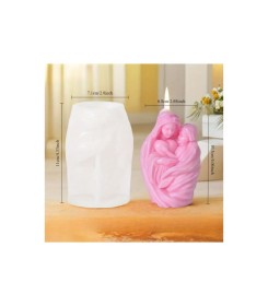 molde de silicona virgen modelo 1 con niño 7.5x11cm