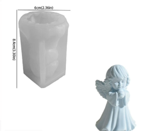 Molde de silicona ángel niña